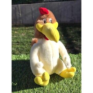 Vintage 1987 Warner Brothers 12" Foghorn Leghorn Soft Plush EUC
